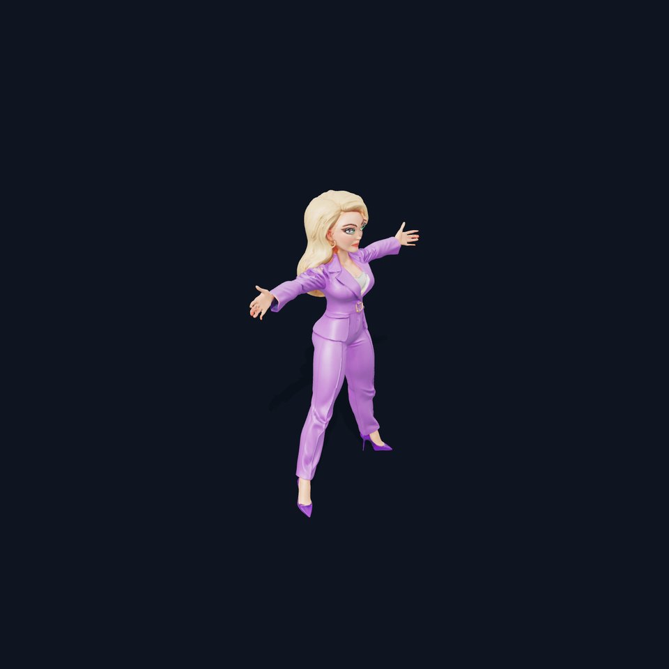 Lavender Businesswoman model pack