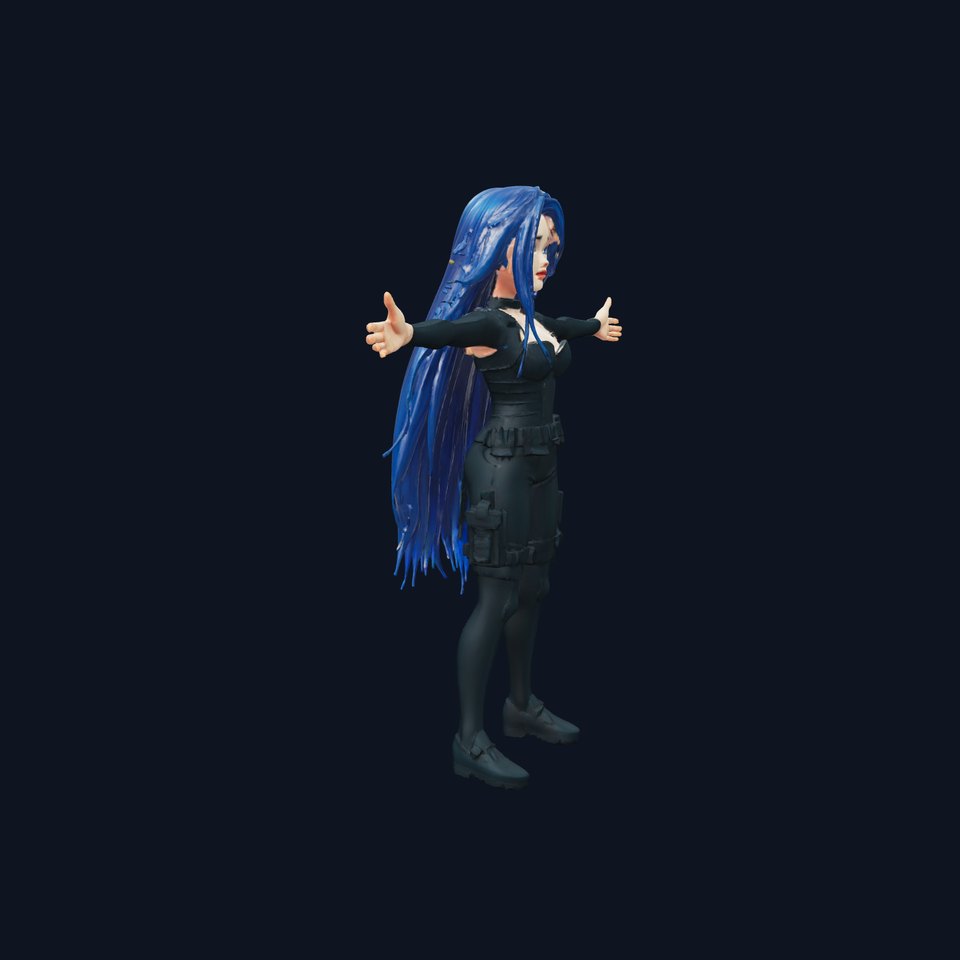 Blue Suit Warrior model pack