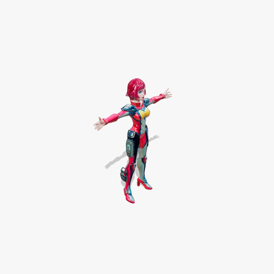 Futuristic Heroine Armor model pack