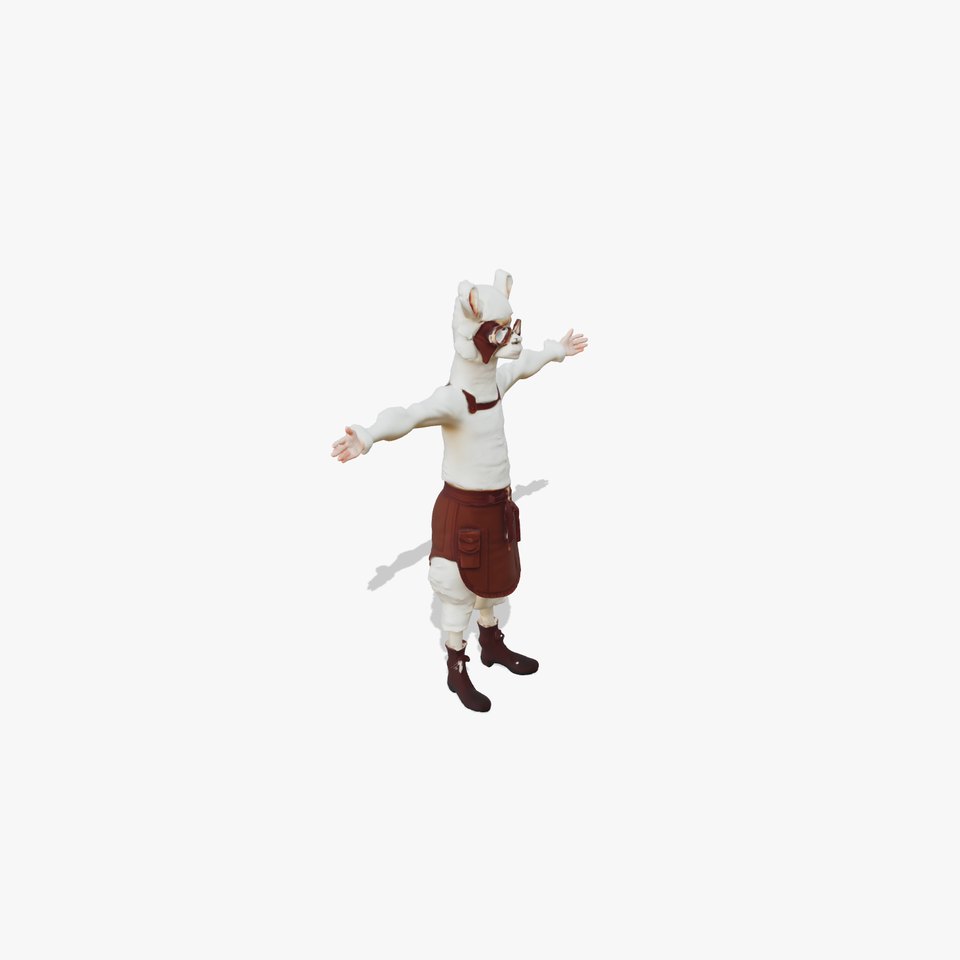 Aviator Llama Character model pack
