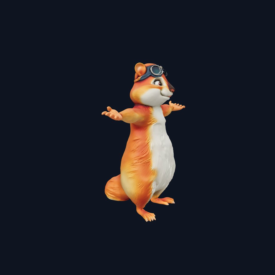 Adventure Squirrel Aviator model pack