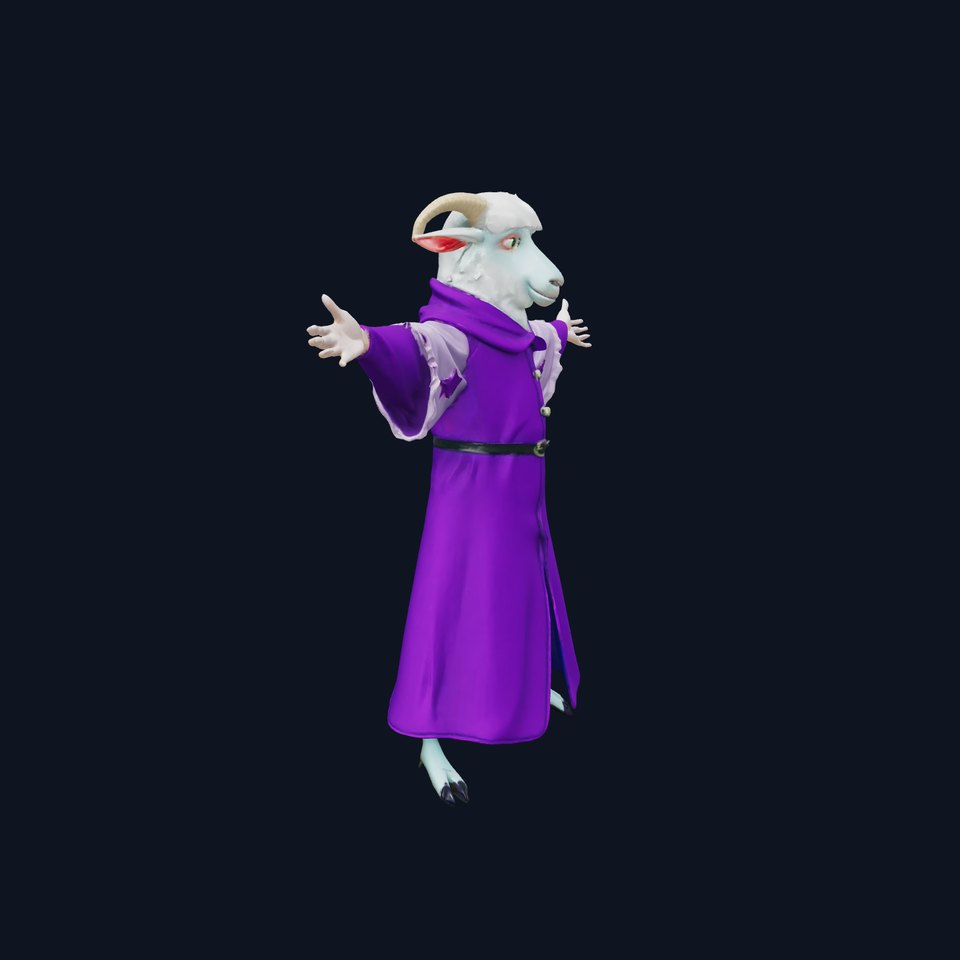 Majestic Goat Sorcerer model pack