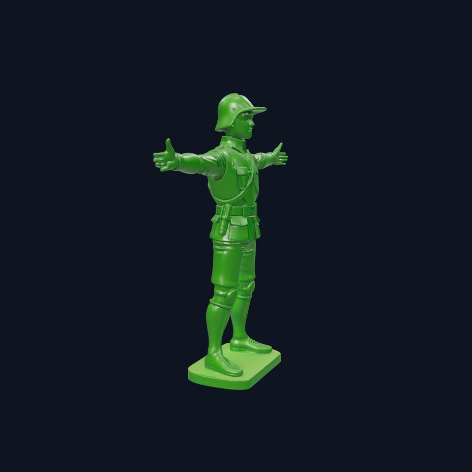 Classic Green Soldier model pack