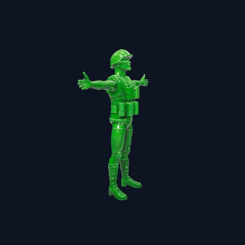 Green Plastic Soldier model pack