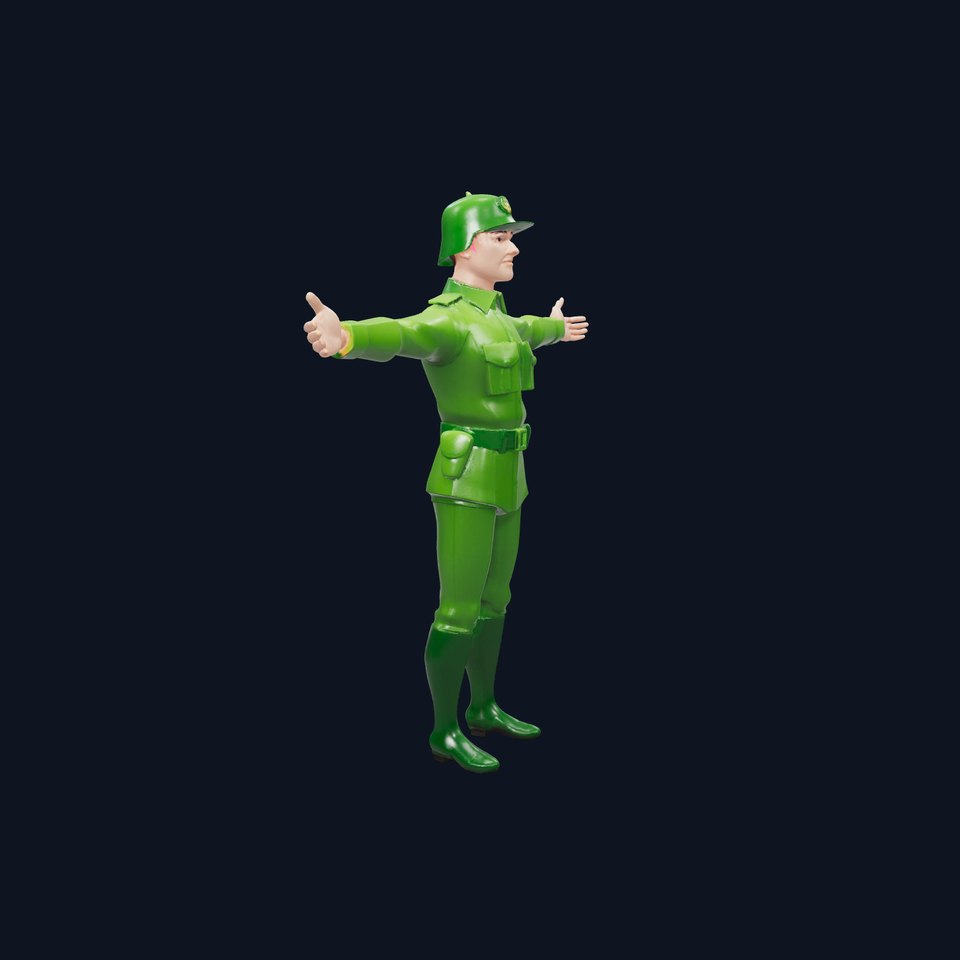 Green Soldier Character model pack