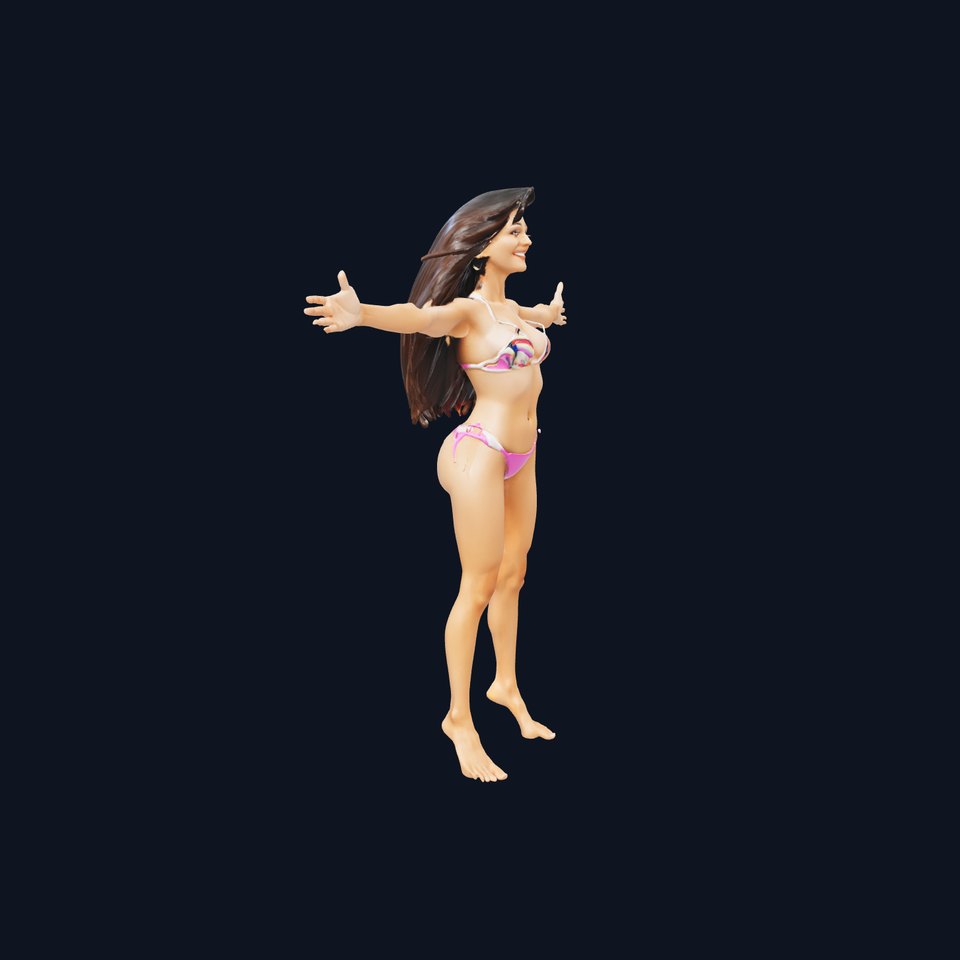 Colorful Bikini Character model pack