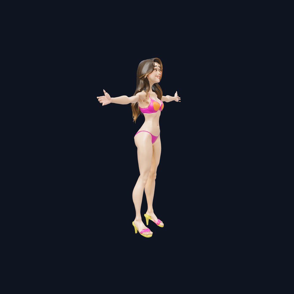 Vibrant Bikini Character model pack