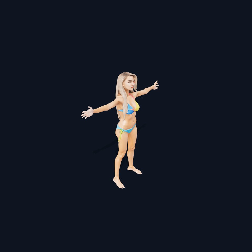 Colorful Swimwear Model Pack