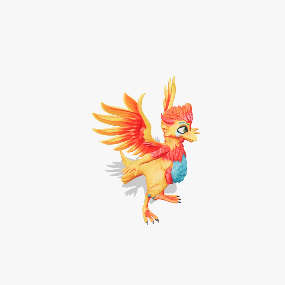 Vibrant Phoenix Wings model pack