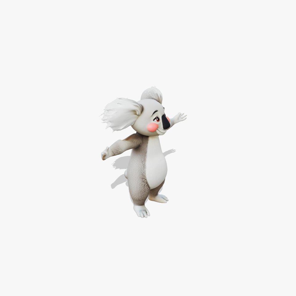Cheerful Koala Character model pack