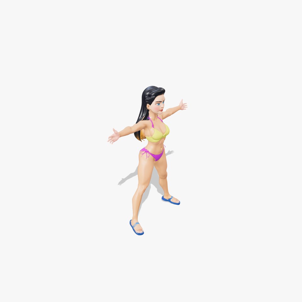 Beach Bikini Character model pack