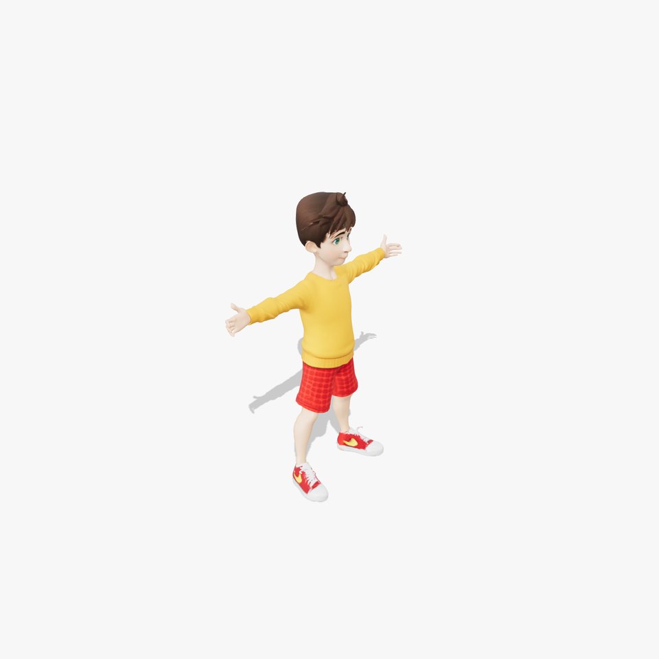 Youthful Animated Character model pack