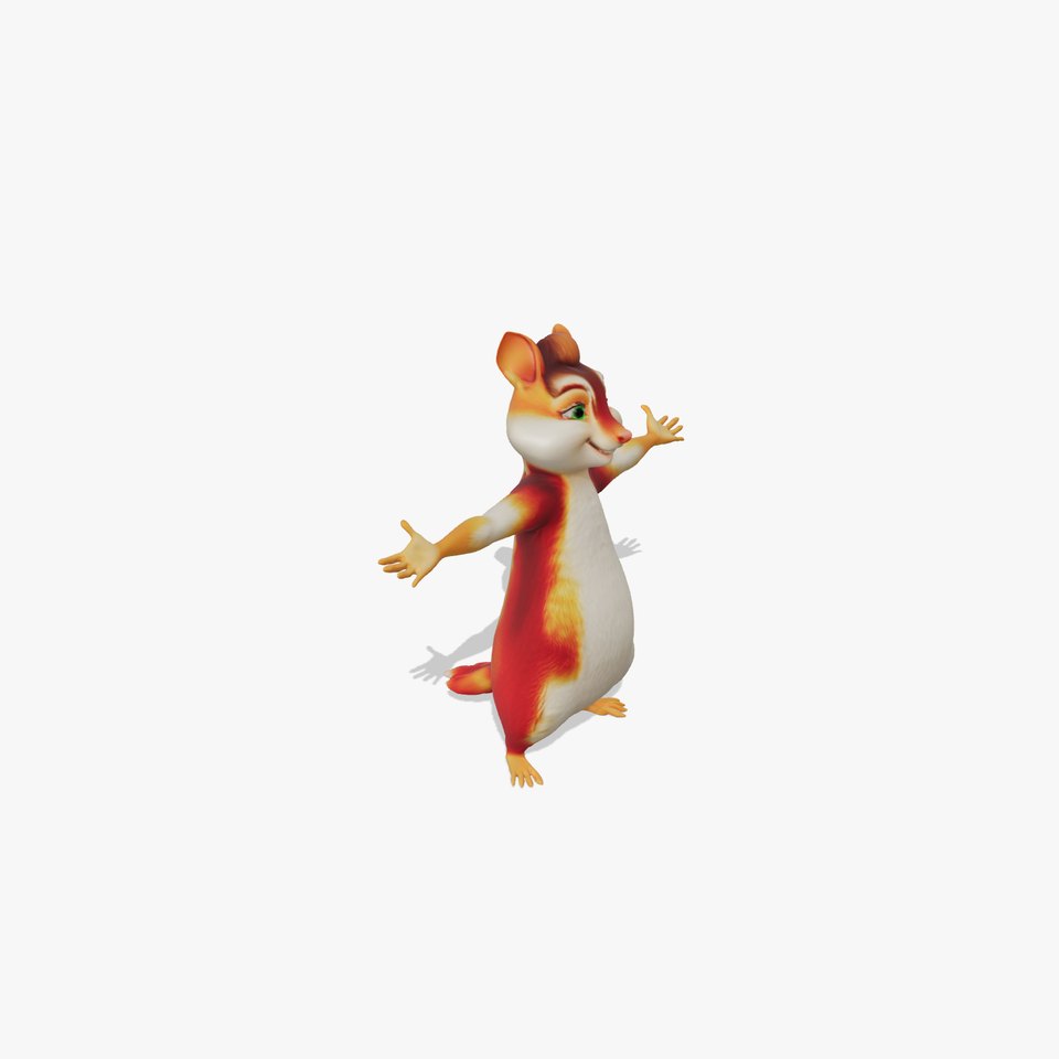 Cheerful Chipmunk Character model pack