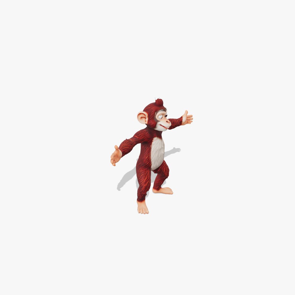 Cheerful Monkey Character model pack
