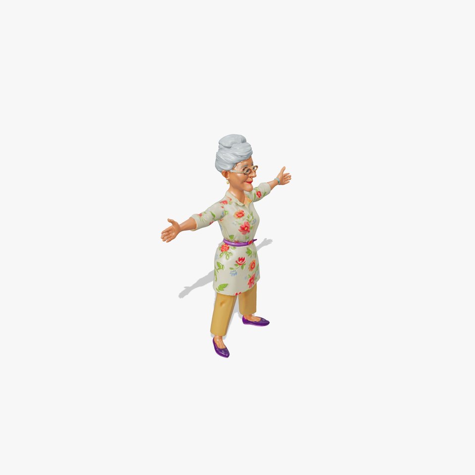 Floral Grandma Character model pack