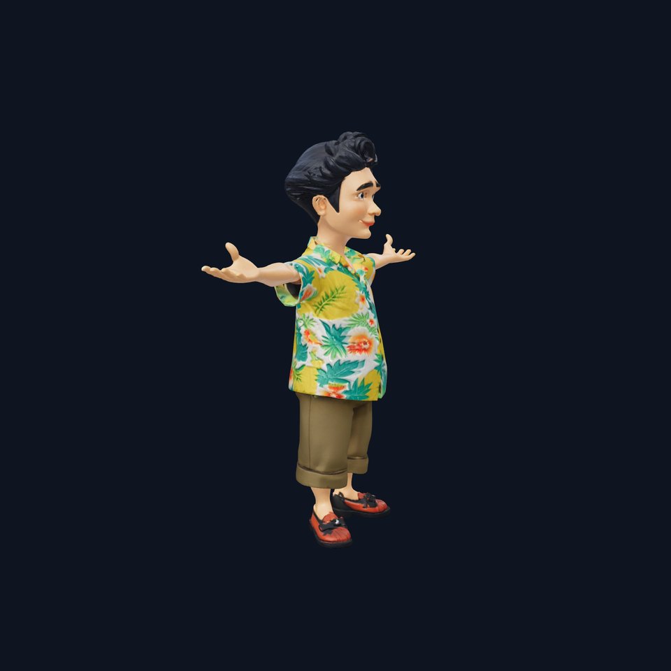 Tropical Shirt Character model pack