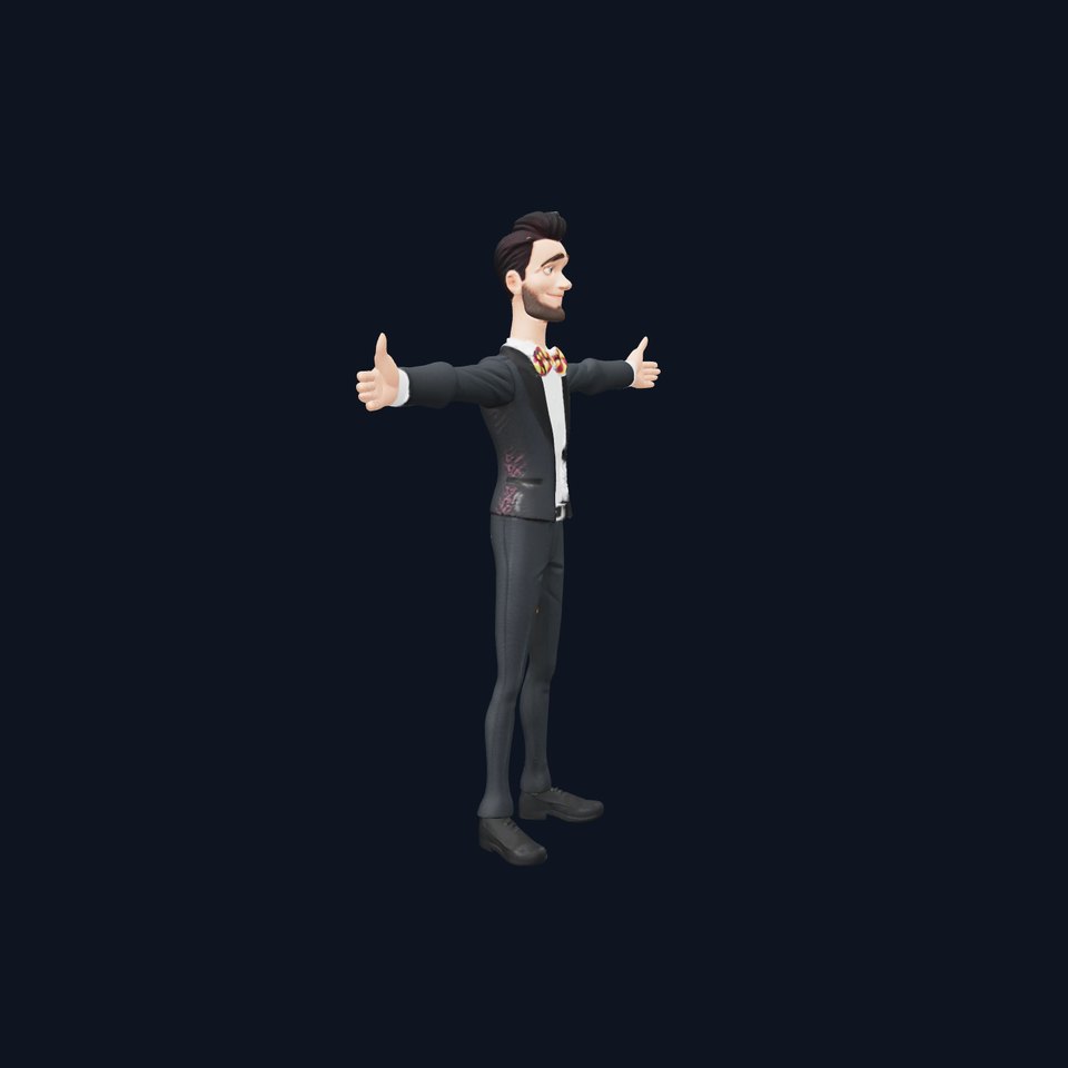 Stylish Tuxedo Character model pack