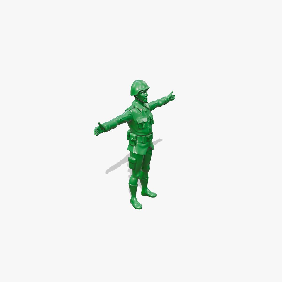 Green Soldier Figure model pack