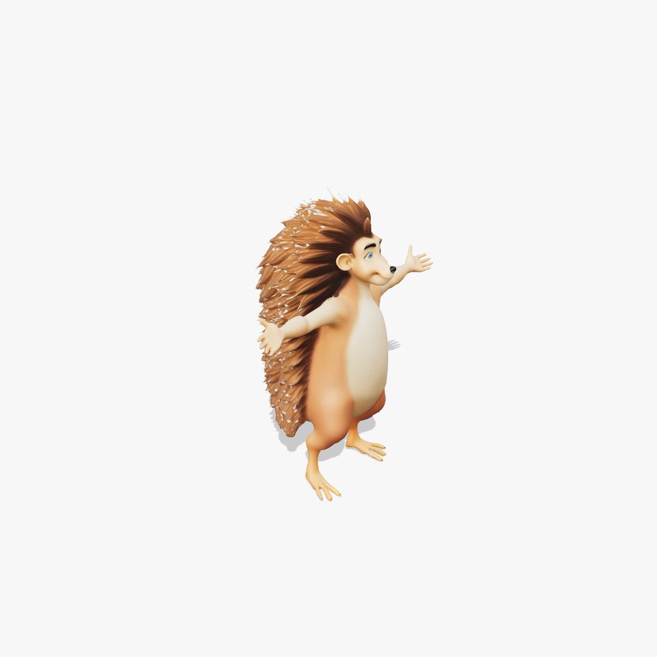 Charming Hedgehog Character model pack