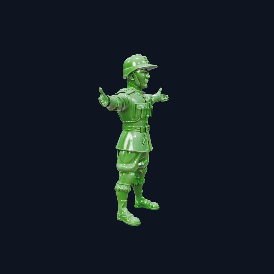 Green Soldier Toy model pack