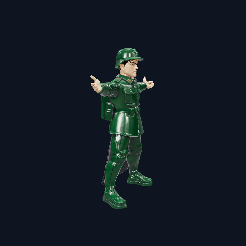Military Soldier Green model pack