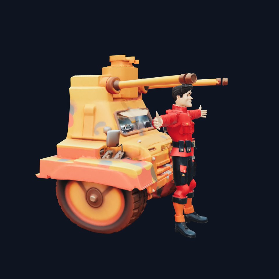 Vibrant Soldier Tank model pack