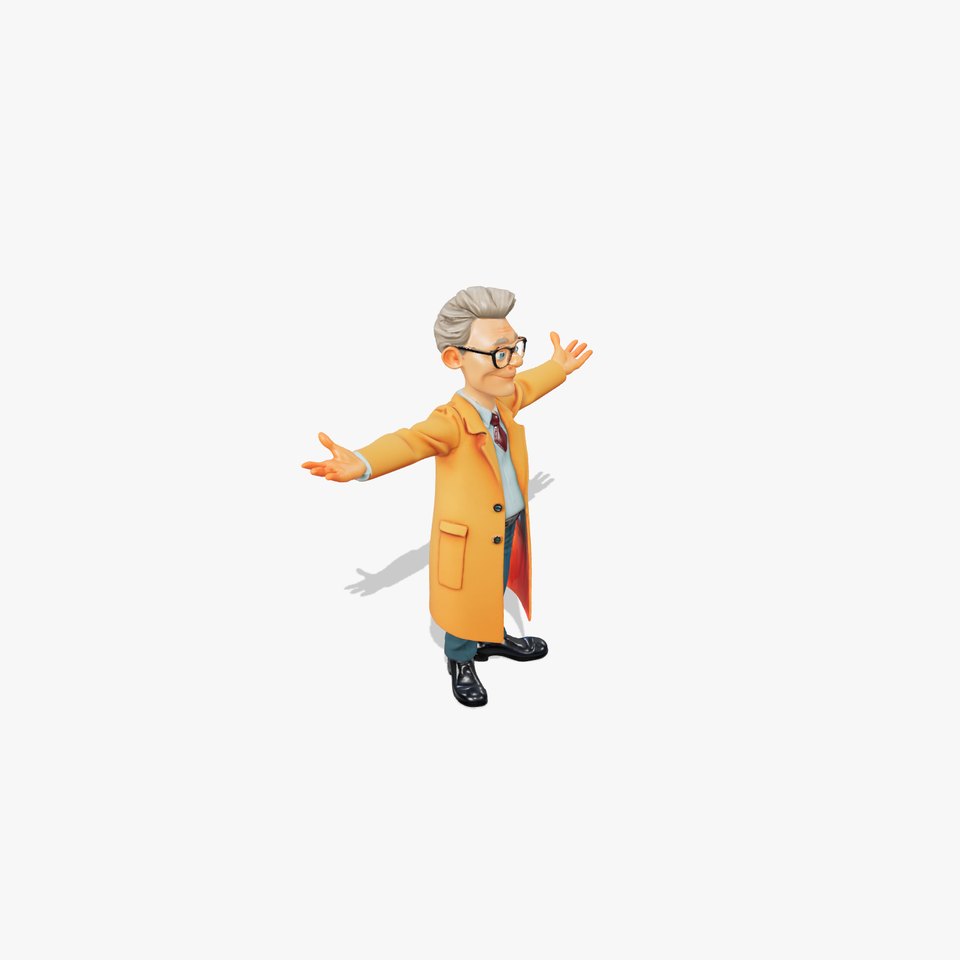 Stylish Professor Character model pack