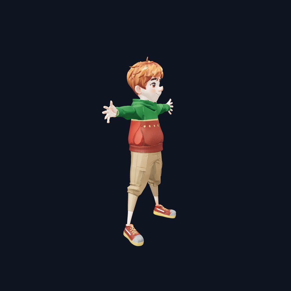 Cozy Autumn Boy model pack
