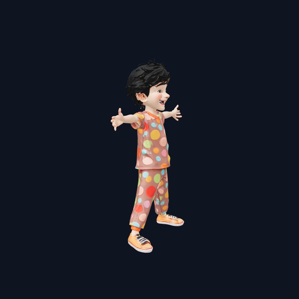 Polka Dot Kid Playful model pack