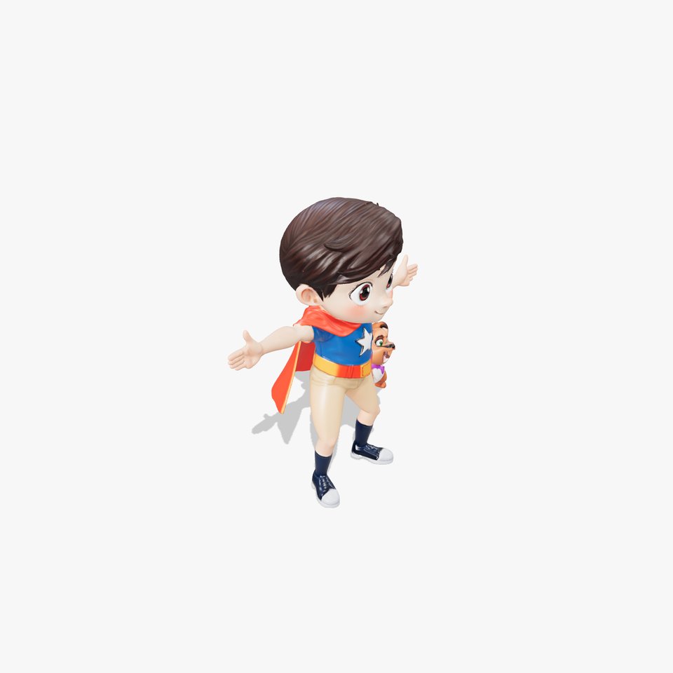 Charming Hero and Pup model pack