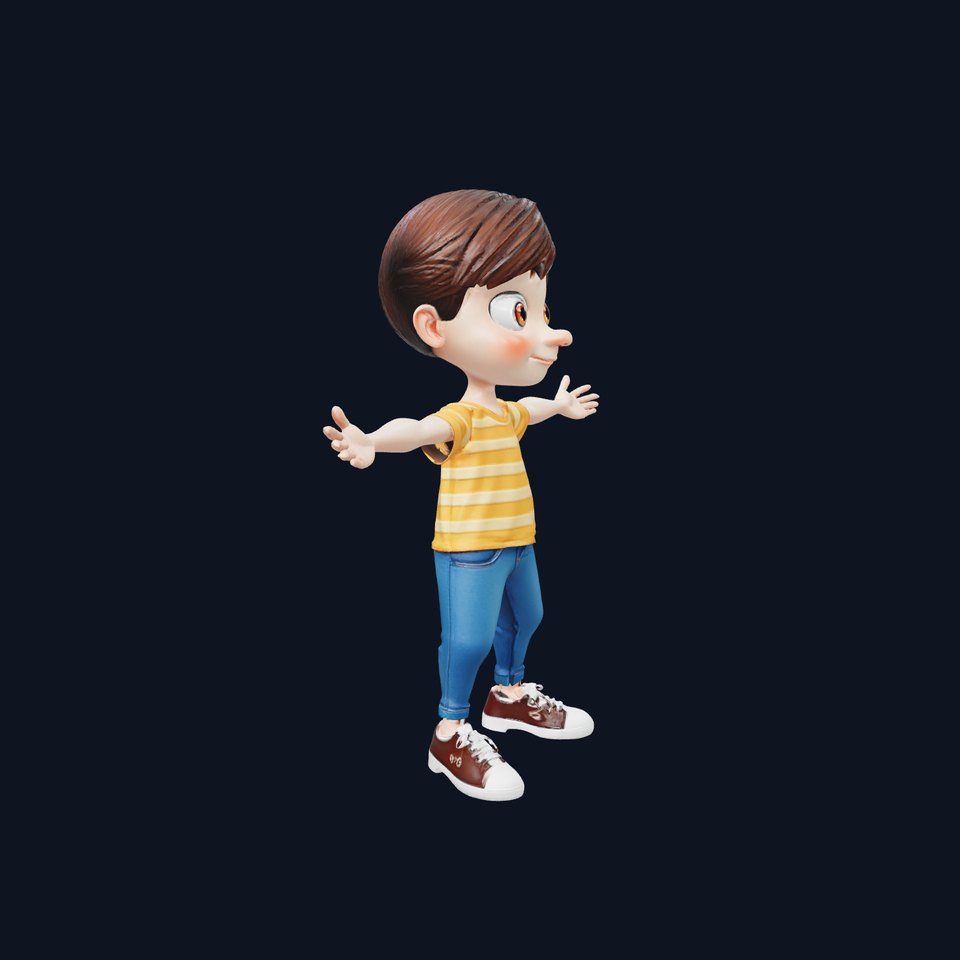 Smiling Child Character model pack