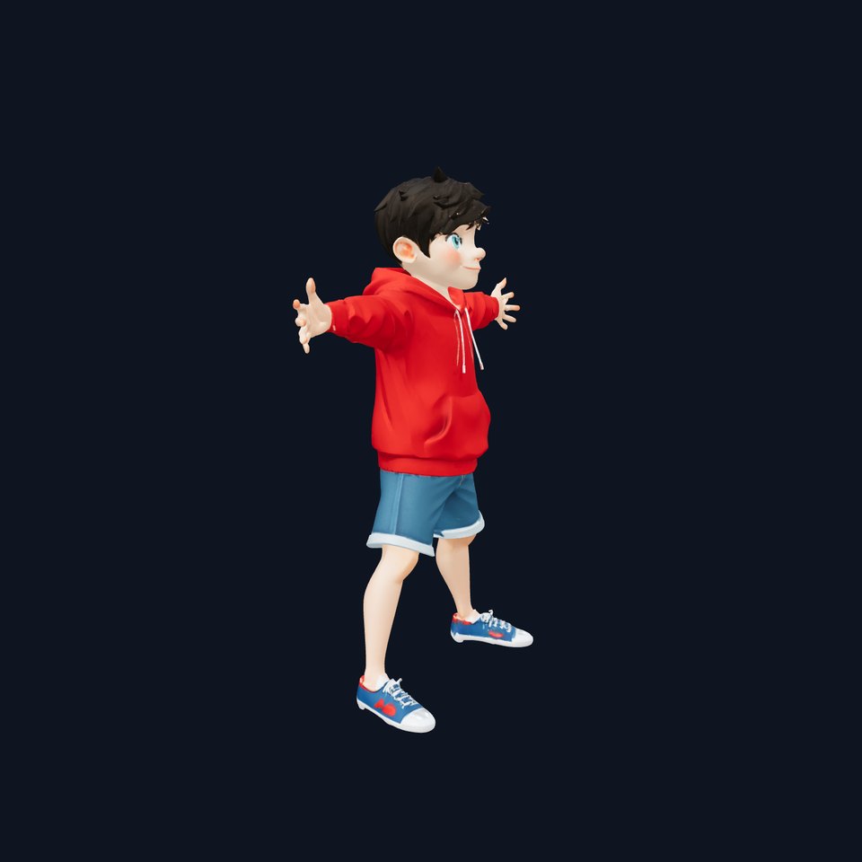 Playful Youth Character model pack