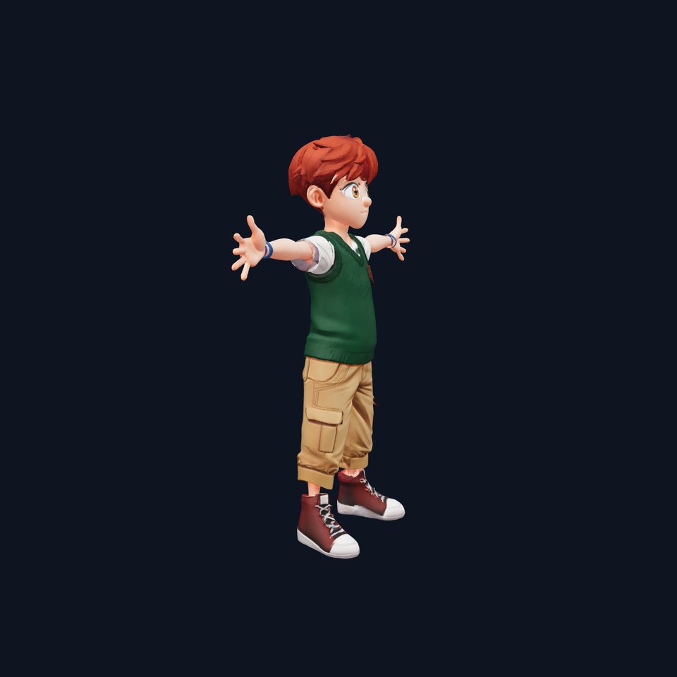 Casual Kid Character model pack