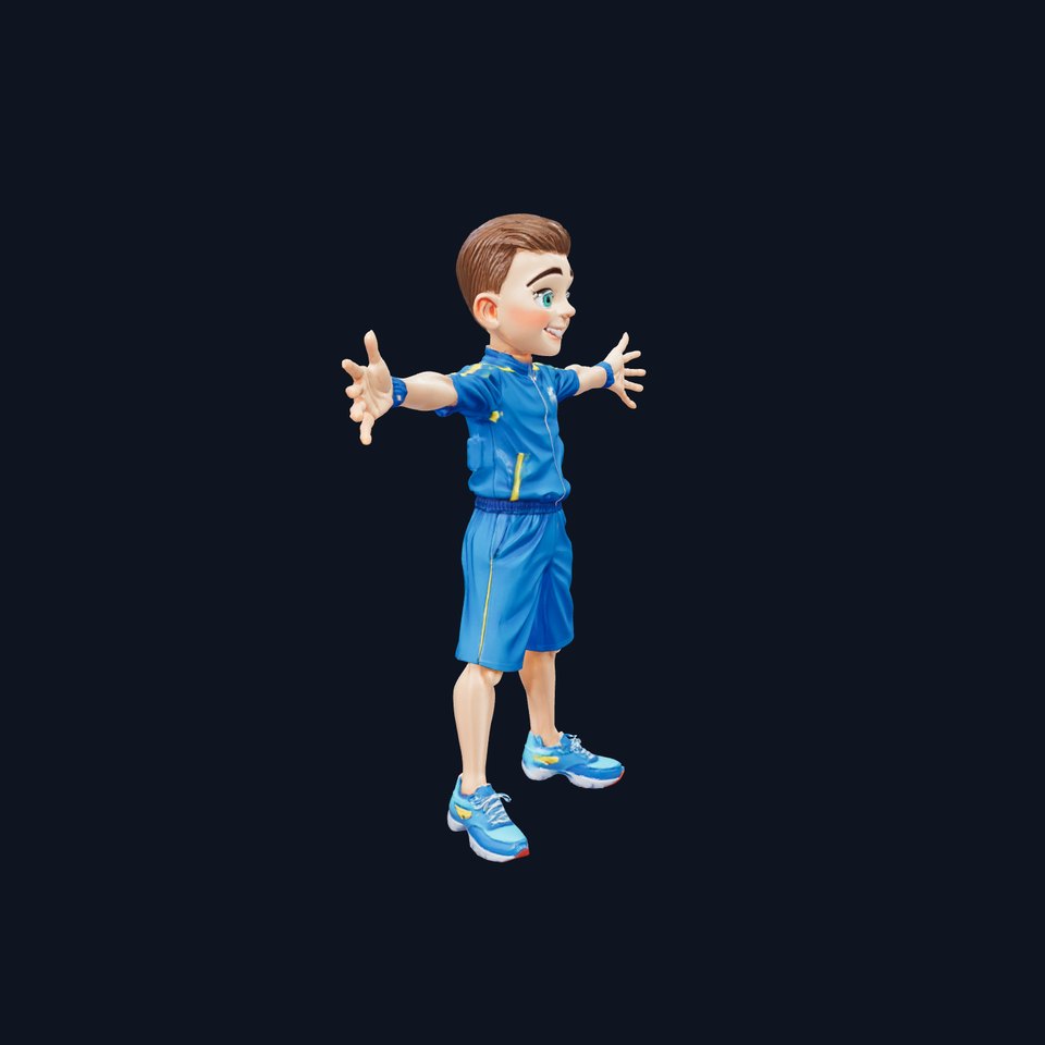 Energetic Sports Kid model pack