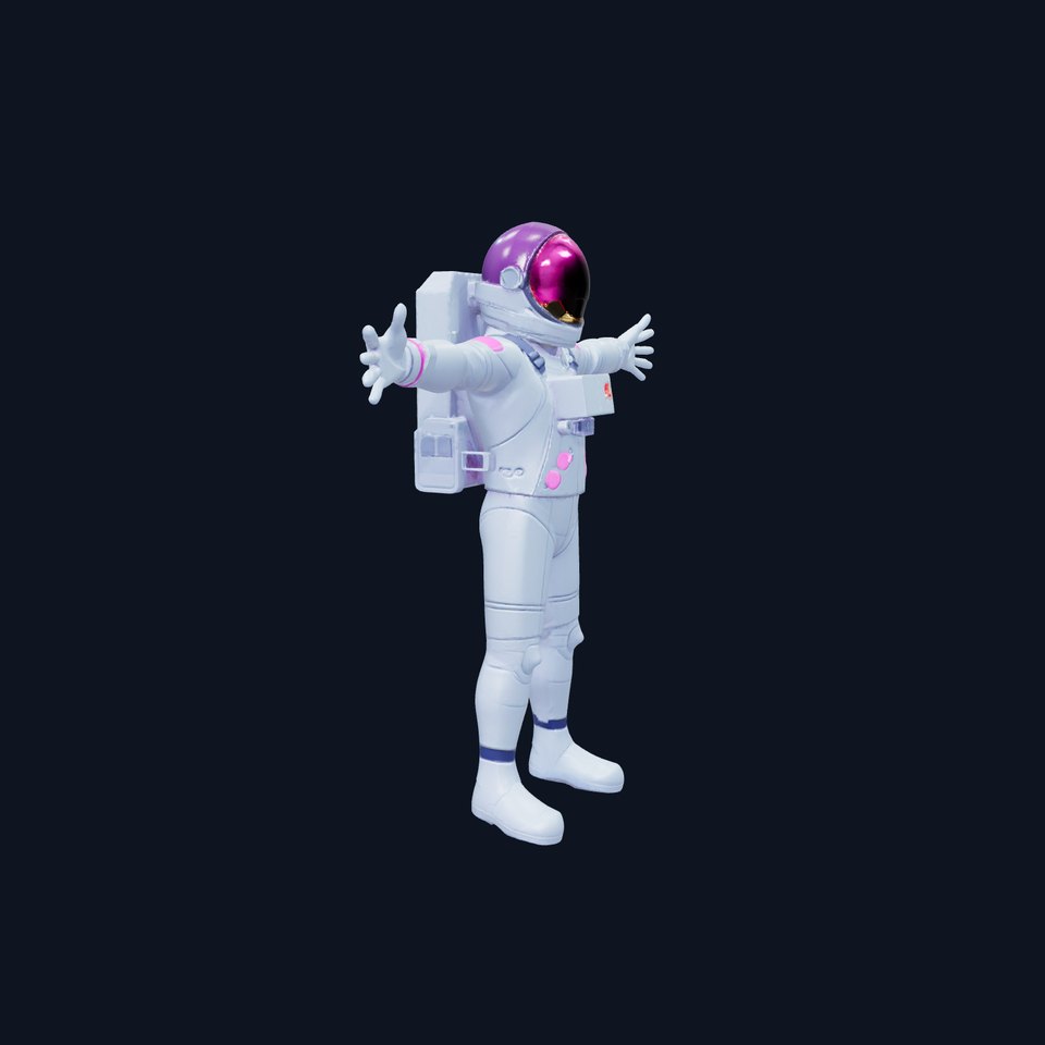 Futuristic Astronaut Suit model pack