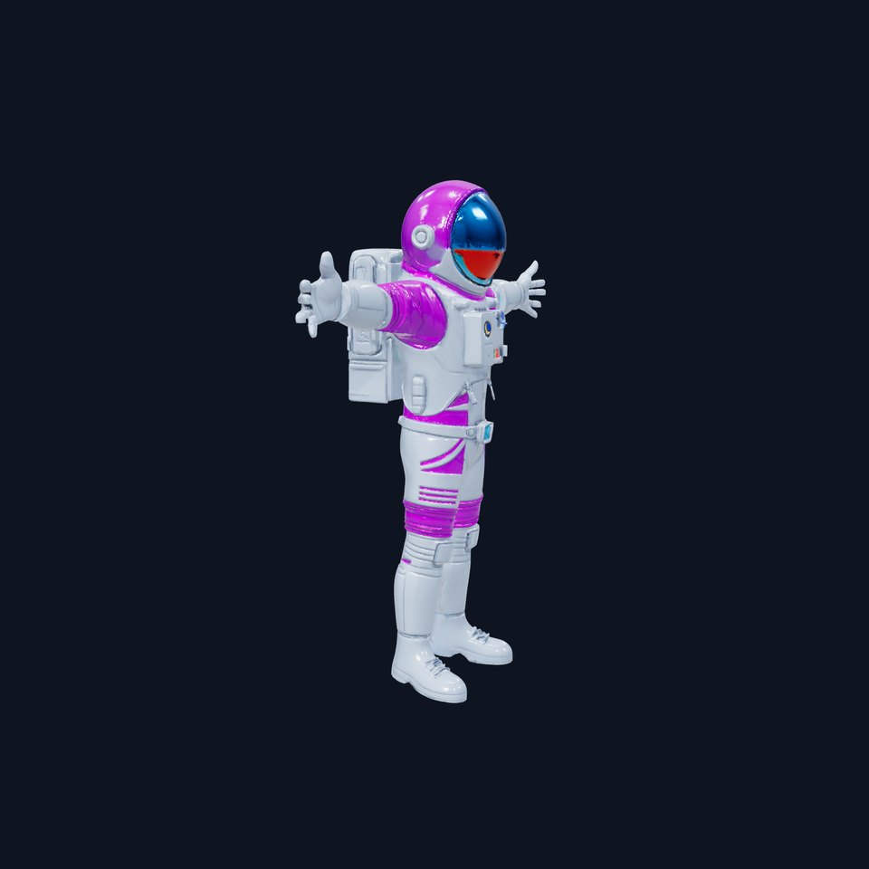 Vibrant Astronaut Suit model pack