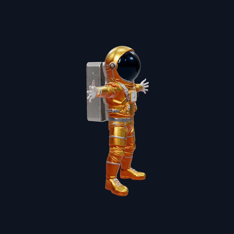 Gold Space Suit model pack