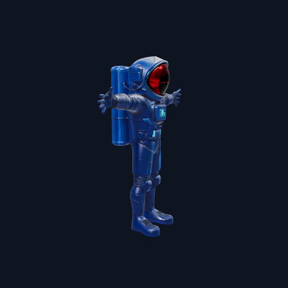 Neon Tech Space Suit model pack