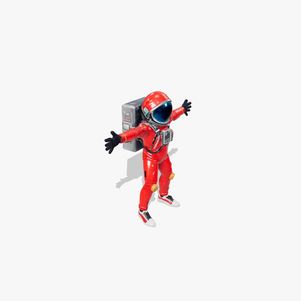 Red Astronaut Suit model pack