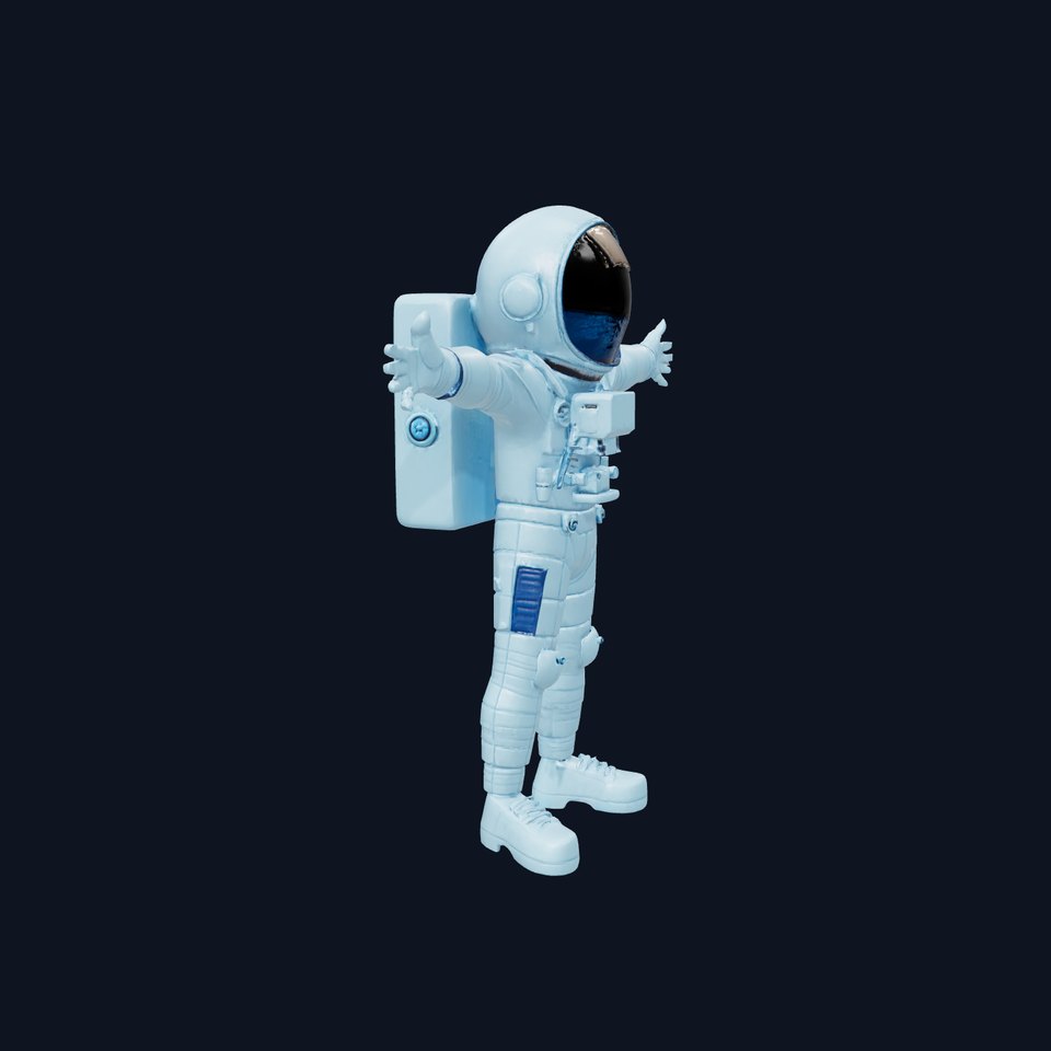 Futuristic Astronaut Suit model pack