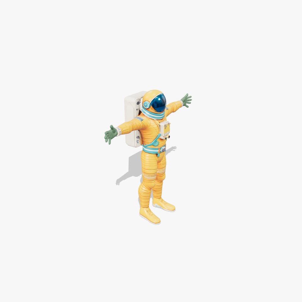 Golden Astronaut Suit model pack