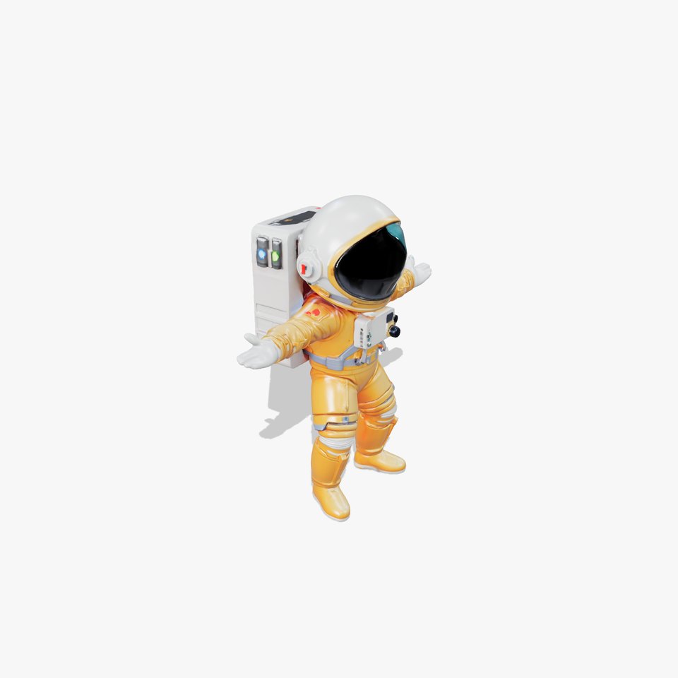 Golden Astronaut Suit model pack