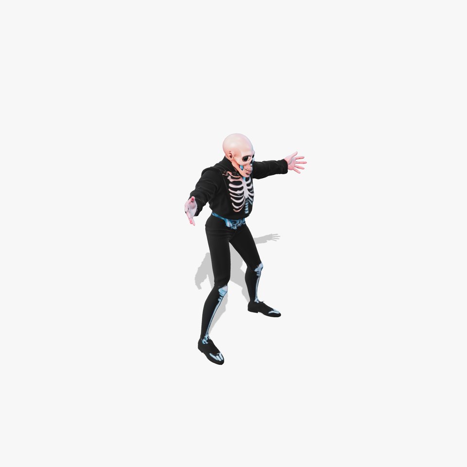 Halloween Skeleton Costume model pack
