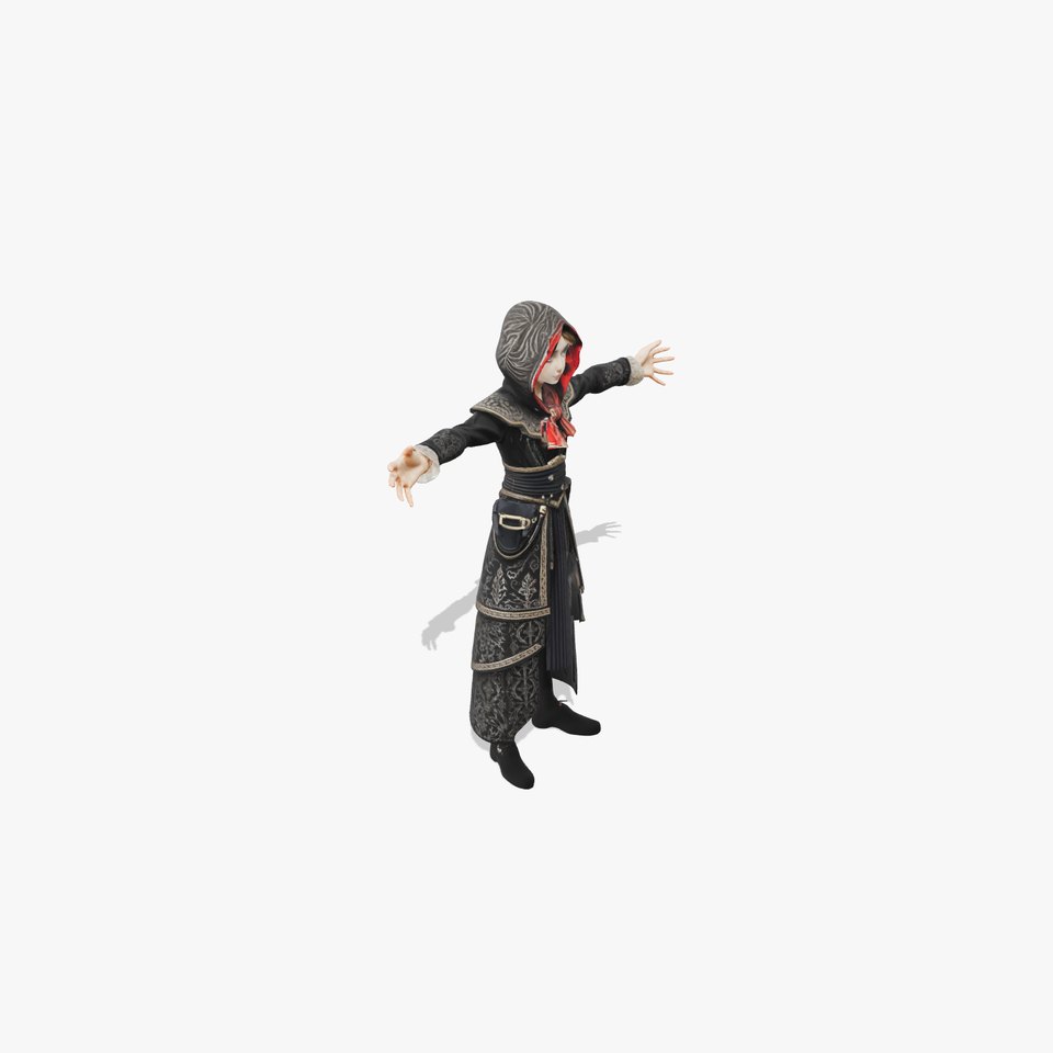 Mystic Hooded Figure model pack