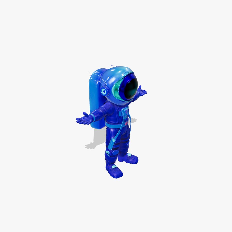 Neon Astronaut model pack