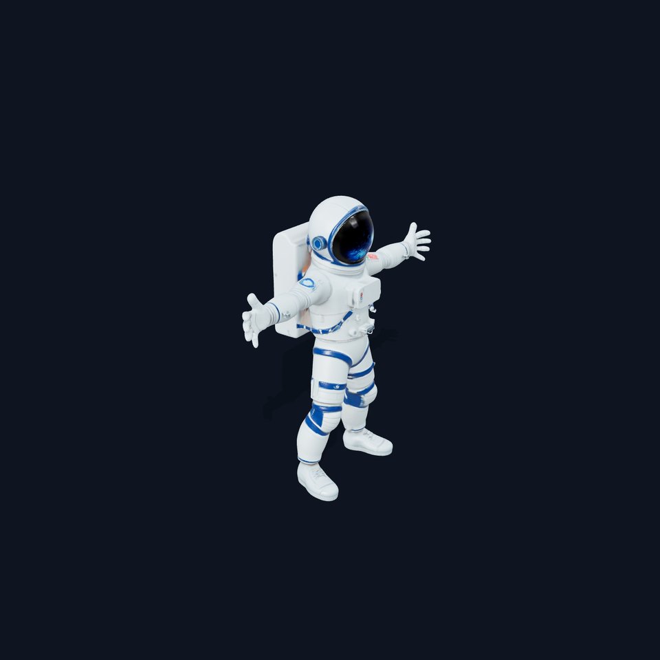 Blue Space Suit model pack