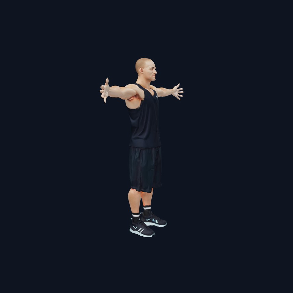 Sporty Athletic Man model pack