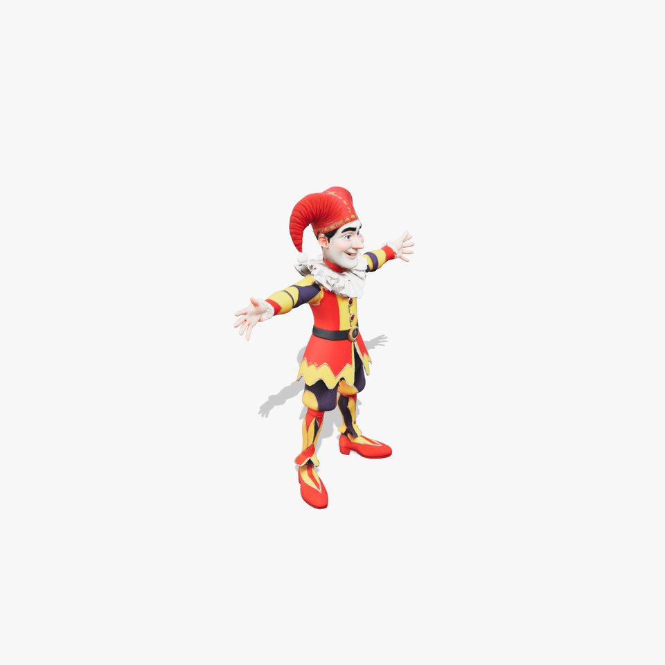 Colorful Jester Character model pack