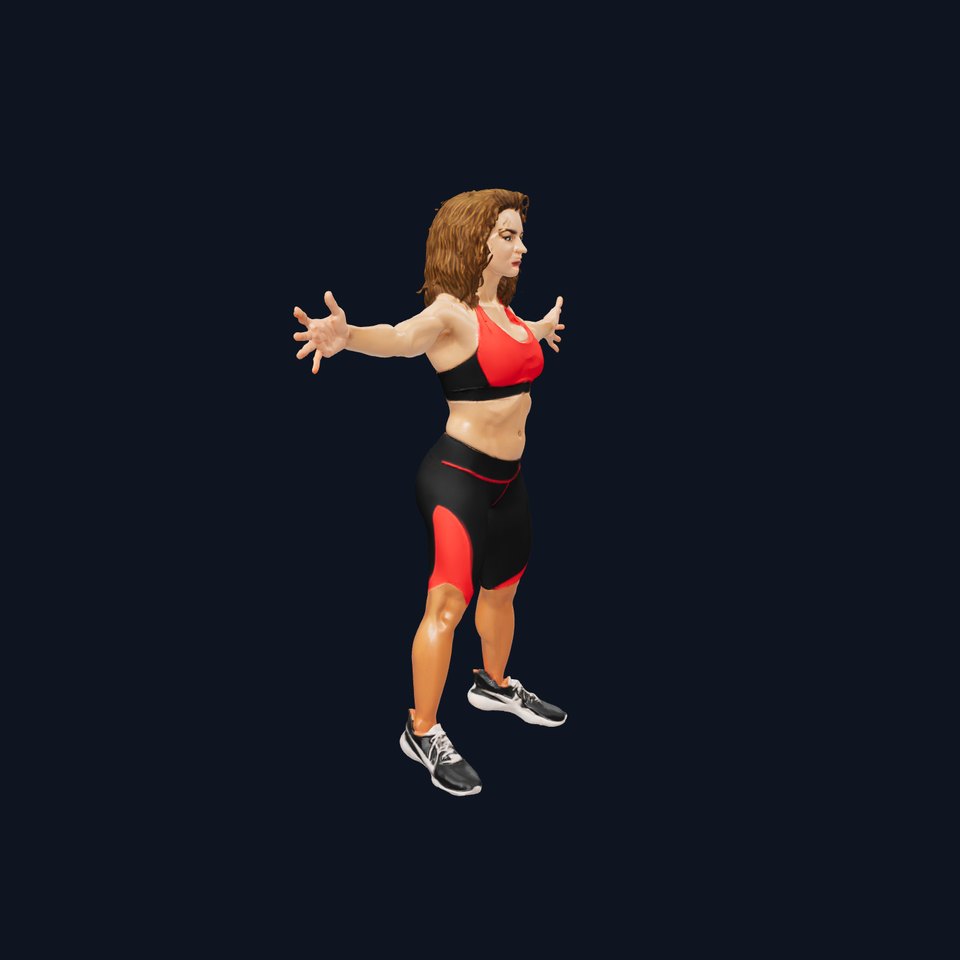 Red Athletic Wear model pack