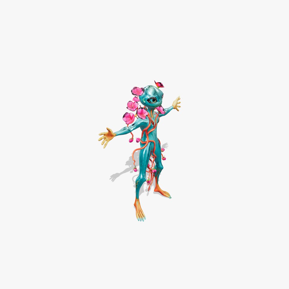 Floral Alien Creature model pack